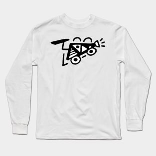 Cute Car With Spoiler Doodle Art Long Sleeve T-Shirt